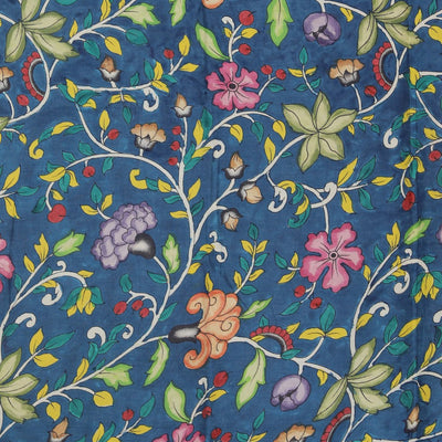 Kalamkari Hand-Painted Silk Saree
