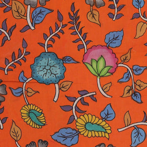 Kalamkari Hand-Painted Silk Saree