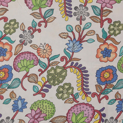 Kalamkari Hand-Painted Silk Saree
