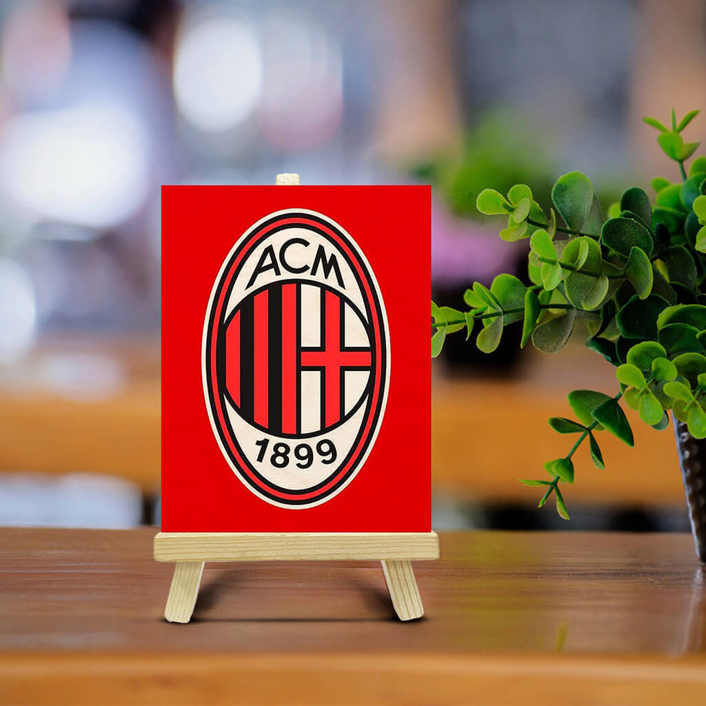 AC Milan Pine Easel Stand