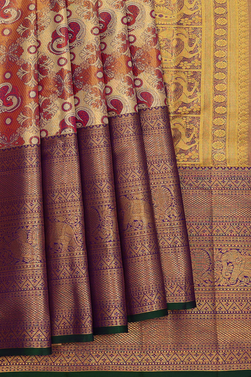 Kanchipattu An Ethereal Silver-Purple Saree