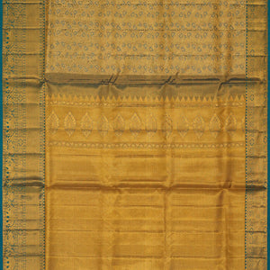 Kanchipattu An Ethereal Gold-Blue Saree