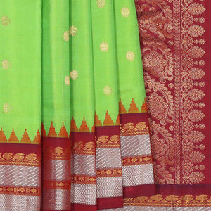 Gadwal Silk Green Saree