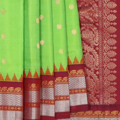 Gadwal Silk Green Saree