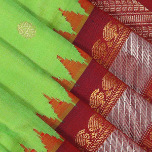 Gadwal Silk Green Saree