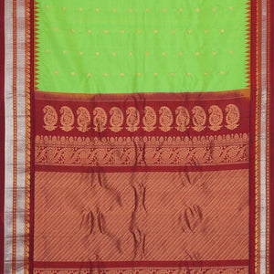Gadwal Silk Green Saree