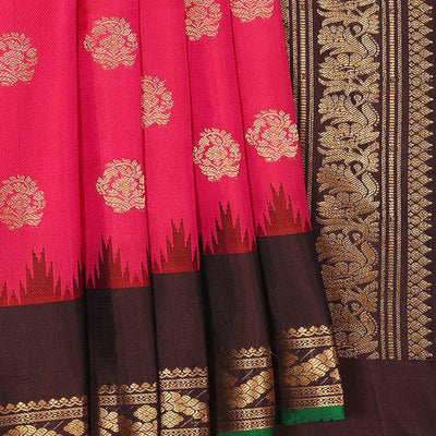 Gadwal Silk Pink Saree