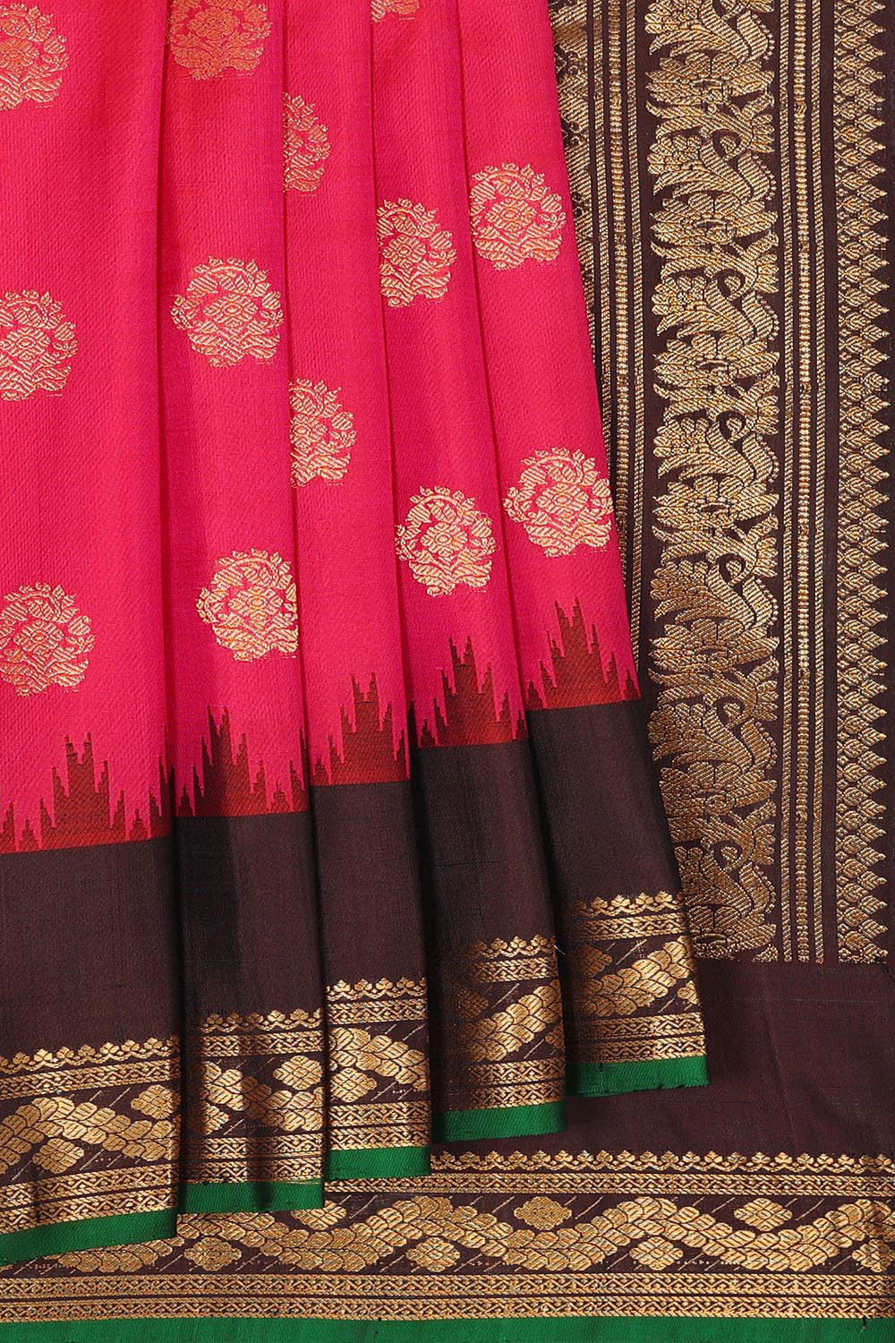 Gadwal Silk Pink Saree