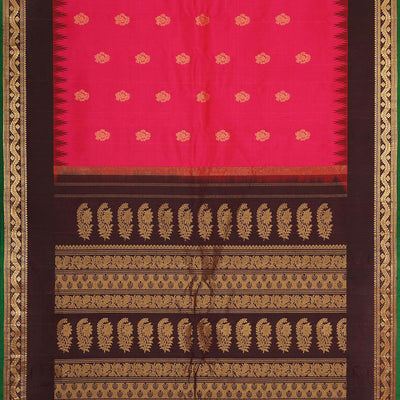 Gadwal Silk Pink Saree