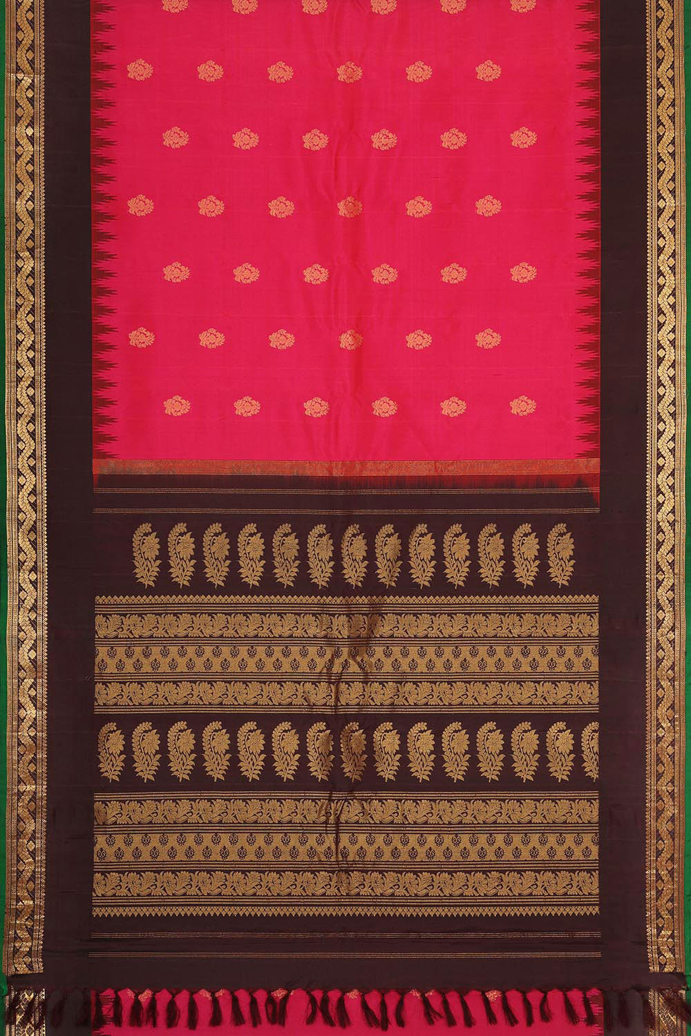 Gadwal Silk Pink Saree