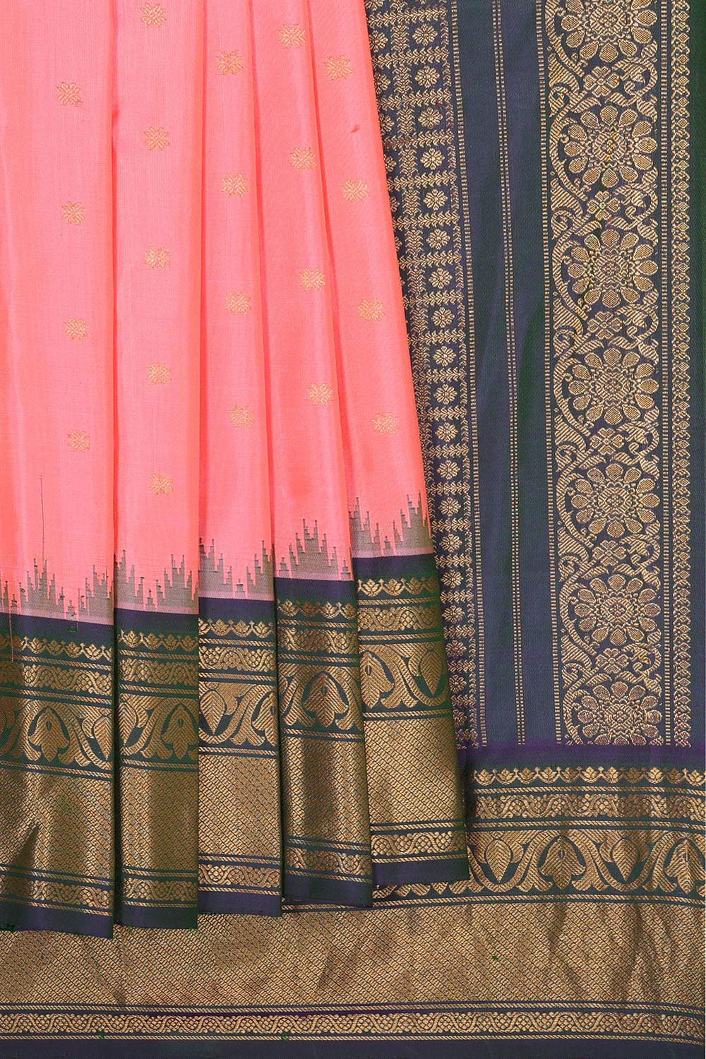 Gadwal Silk Pink Saree
