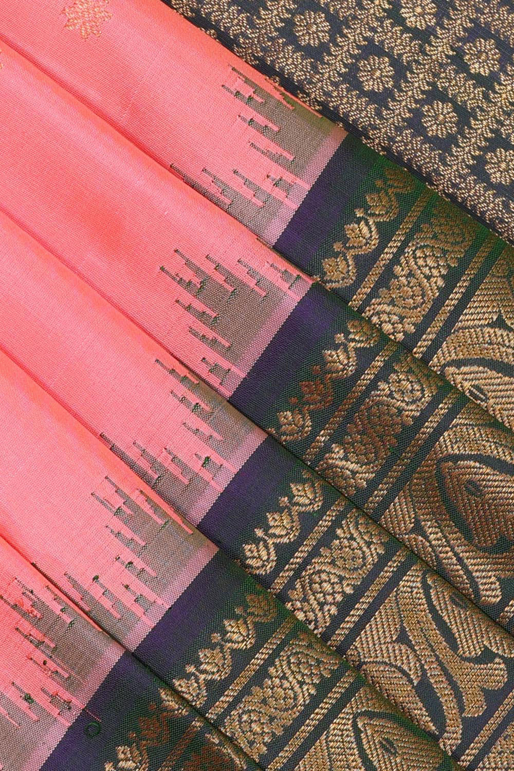 Gadwal Silk Pink Saree