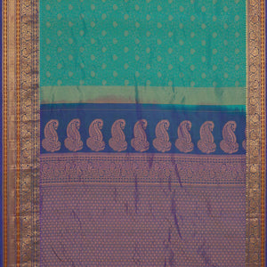 Gadwal Silk Sea-Green Saree