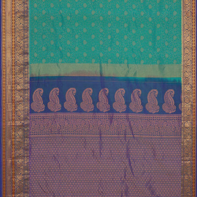 Gadwal Silk Sea-Green Saree