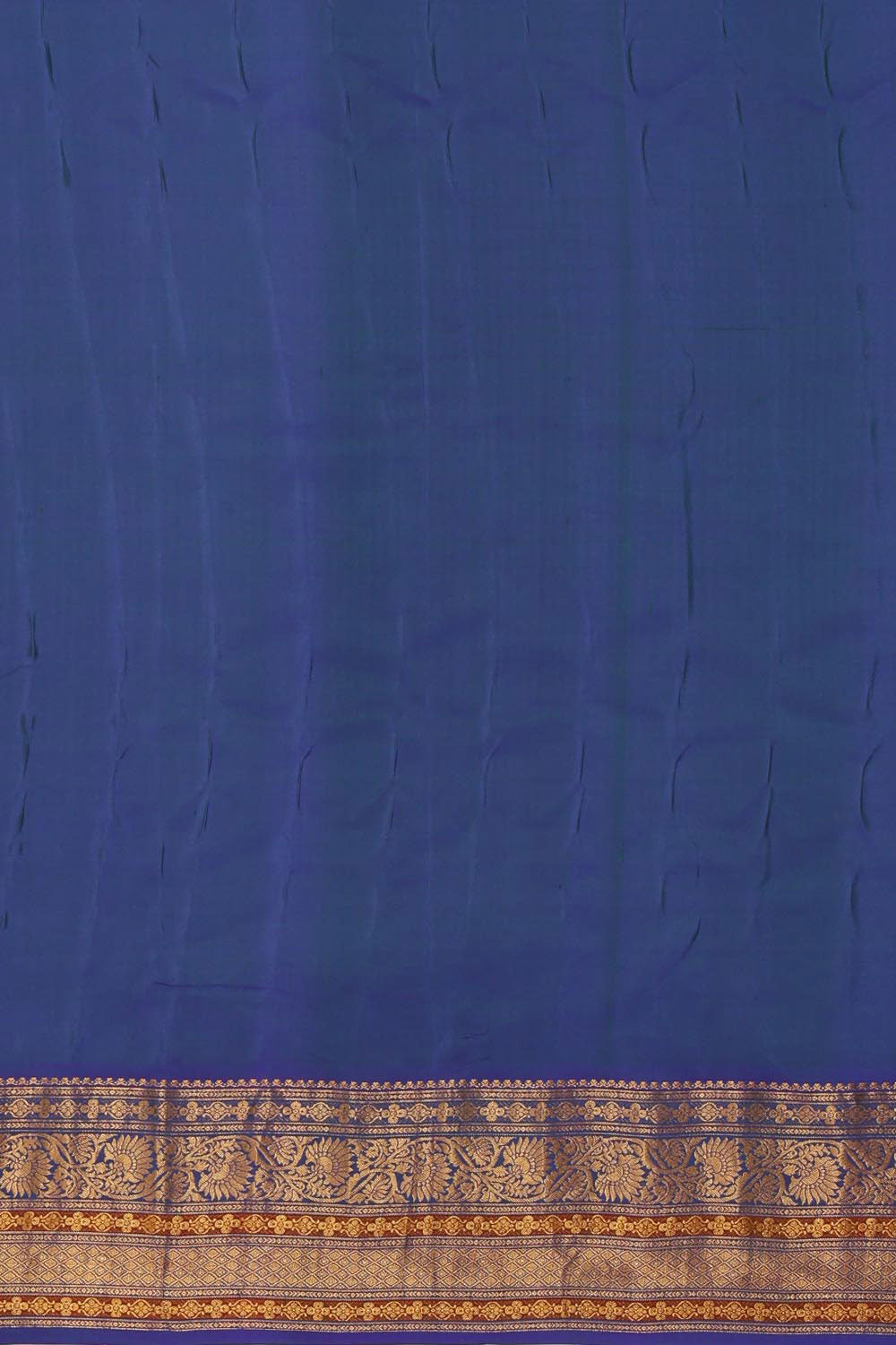 Gadwal Silk Sea-Green Saree