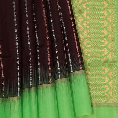 Gorgeous Chocolate-Brown Saree