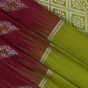 Gorgeous Soft-Silk Caramel-Maroon Saree