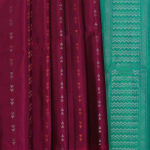 Gorgeous Soft-Silk Deep-Wine Violet Saree