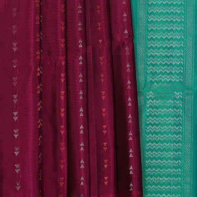 Gorgeous Soft-Silk Deep-Wine Violet Saree