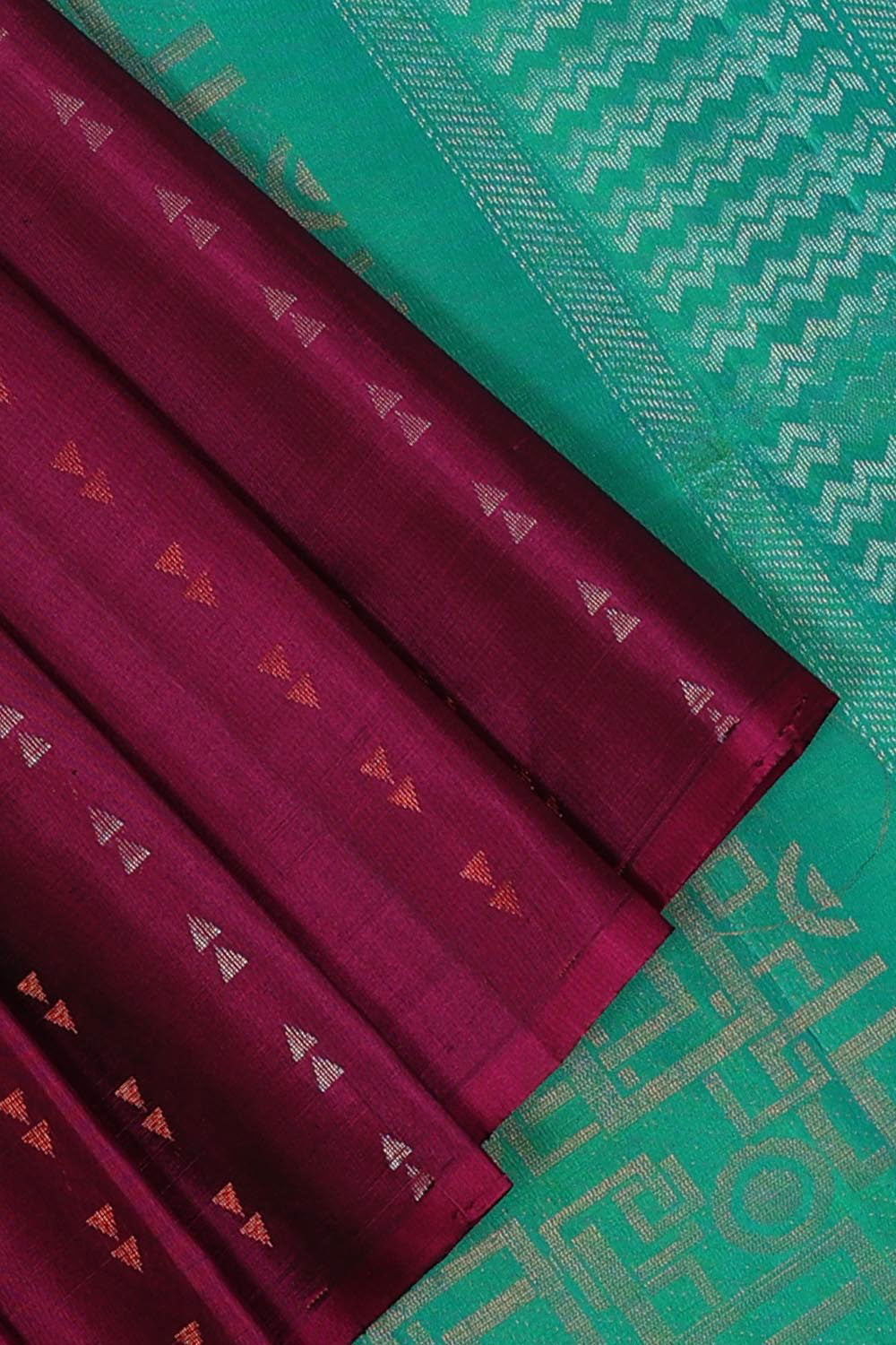 Gorgeous Soft-Silk Deep-Wine Violet Saree