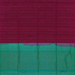Gorgeous Soft-Silk Deep-Wine Violet Saree