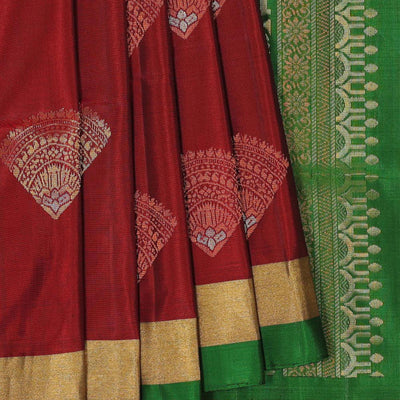 Gorgeous Caramel-Maroon Saree