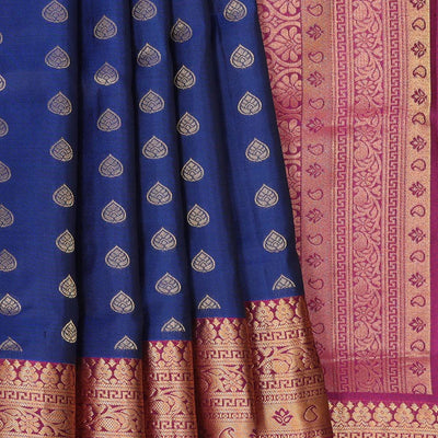 Gorgeous Indigo Blue Saree