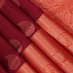 Gorgeous Caramel-Maroon Saree