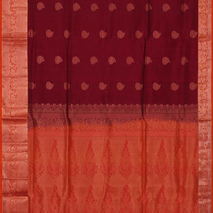 Gorgeous Caramel-Maroon Saree