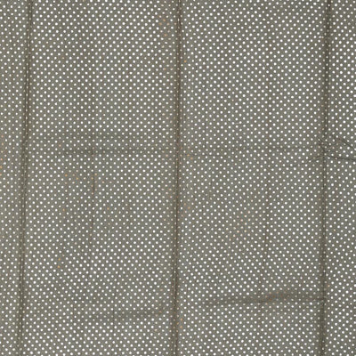 Grey Tussar Silk Saree With Flower Print
