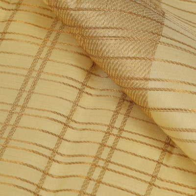 Kanchi Silk Light Beige Traditional Dhoti With Kanduva (8 X 4)