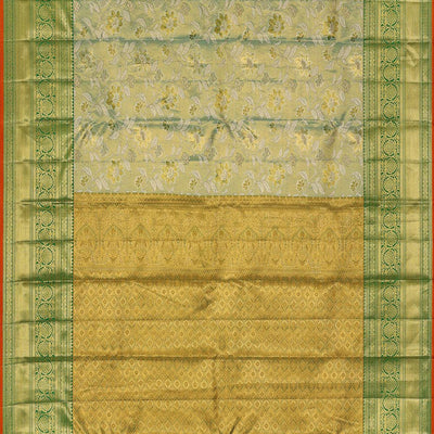 Kanchipattu An Ethereal Green Saree