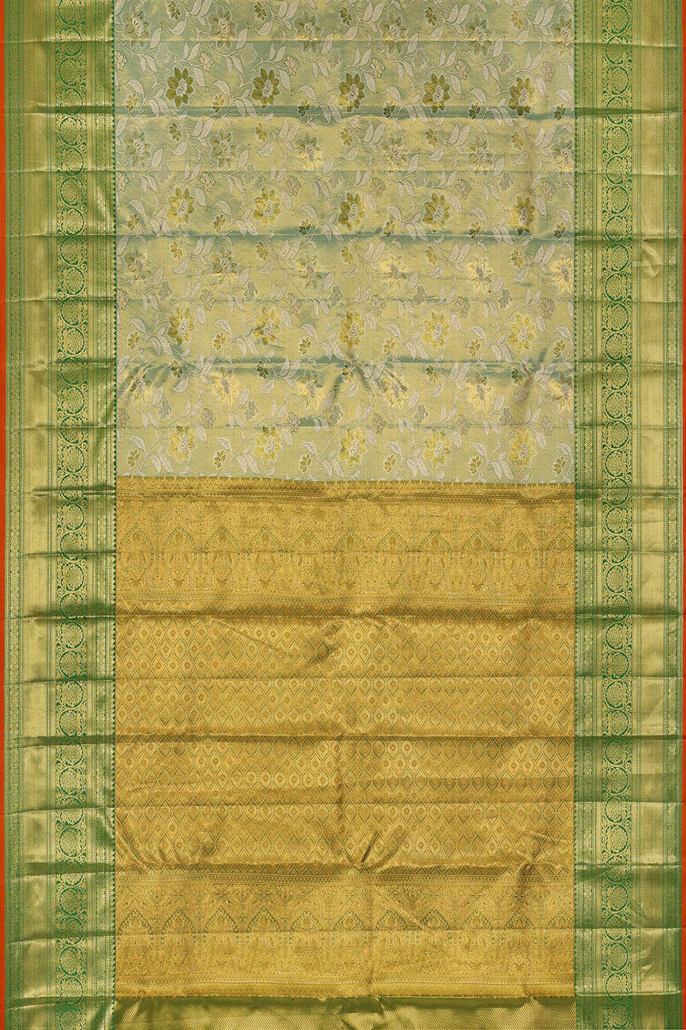 Kanchipattu An Ethereal Green Saree