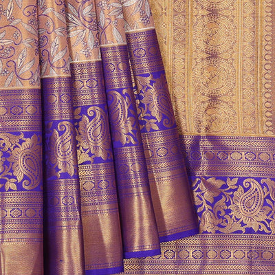 Kanchipattu An Ethereal Metallic-Gold Saree