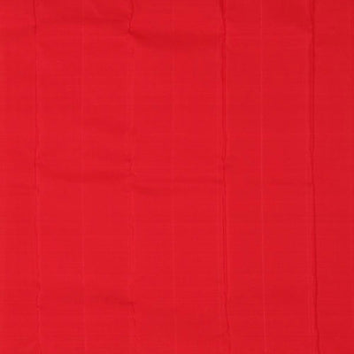 Kanchipattu Brocade Coral-Red Saree