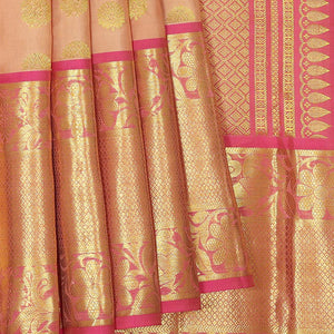 Kanchipattu Brocade Beige Saree