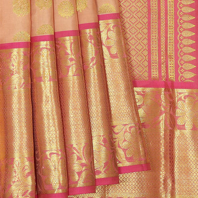 Kanchipattu Brocade Beige Saree