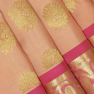 Kanchipattu Brocade Beige Saree
