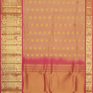 Kanchipattu Brocade Beige Saree