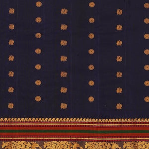 Gadwal-Silk Peach Saree