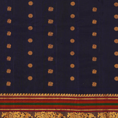 Gadwal-Silk Peach Saree