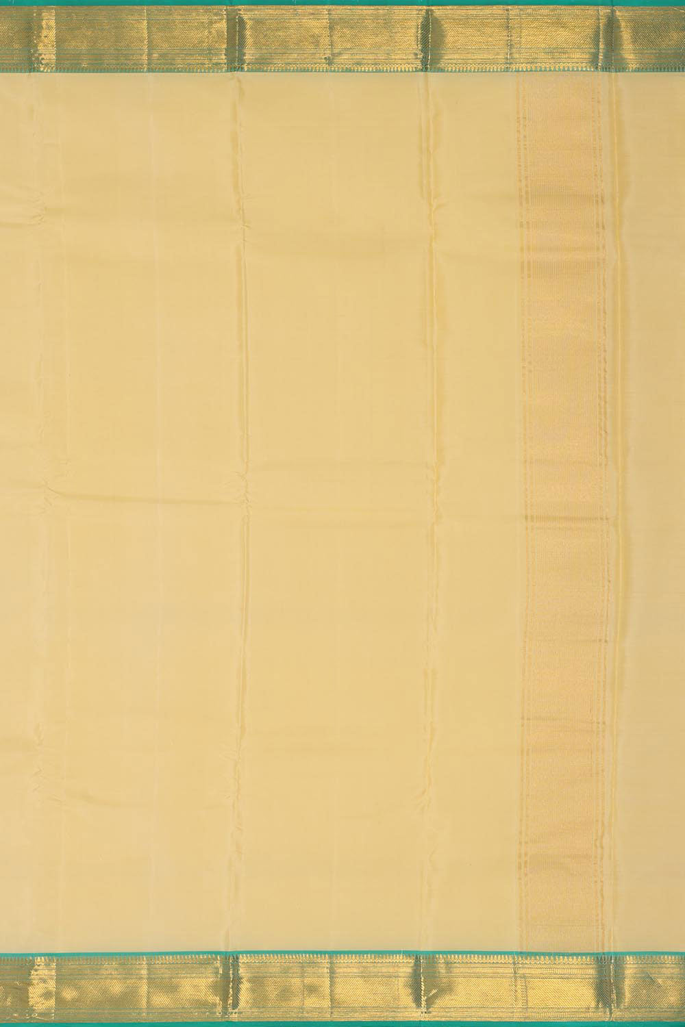 Kanchi Silk Light Beige Traditional Dhoti With Kanduva (8 X 4)