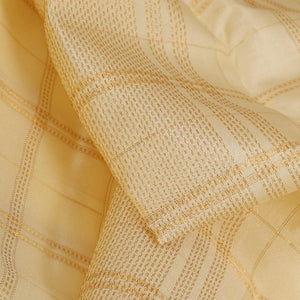 Kanchi Silk Ivory Cream Traditional Dhoti With Kanduva (8 X 4)