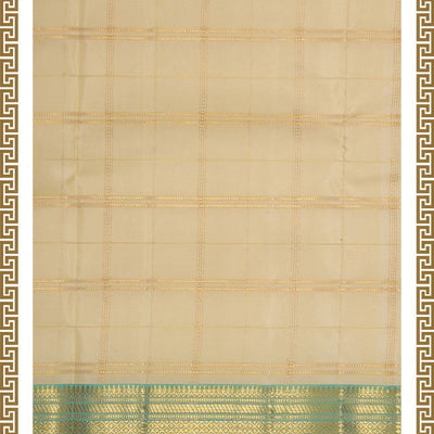 Kanchi Silk Cream Traditional Dhoti With Kanduva (8 X 4)