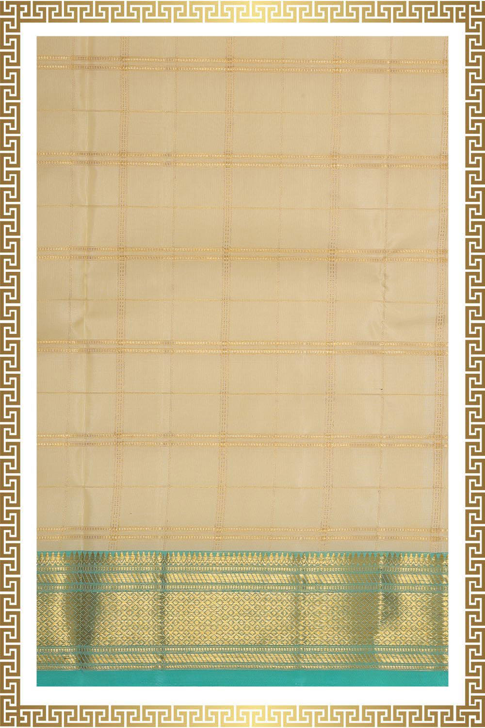 Kanchi Silk Cream Traditional Dhoti With Kanduva (8 X 4)