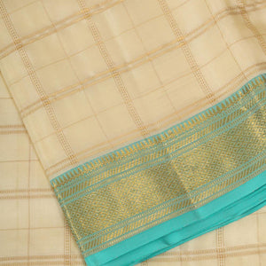 Kanchi Silk Cream Traditional Dhoti With Kanduva (8 X 4)