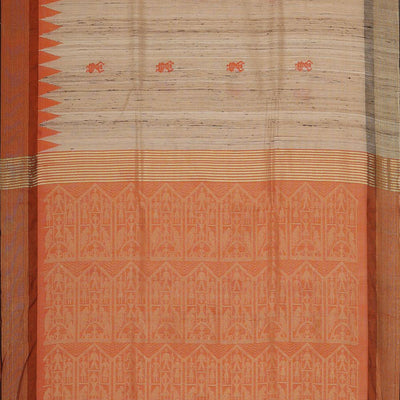 Dupion Silk Beige Saree