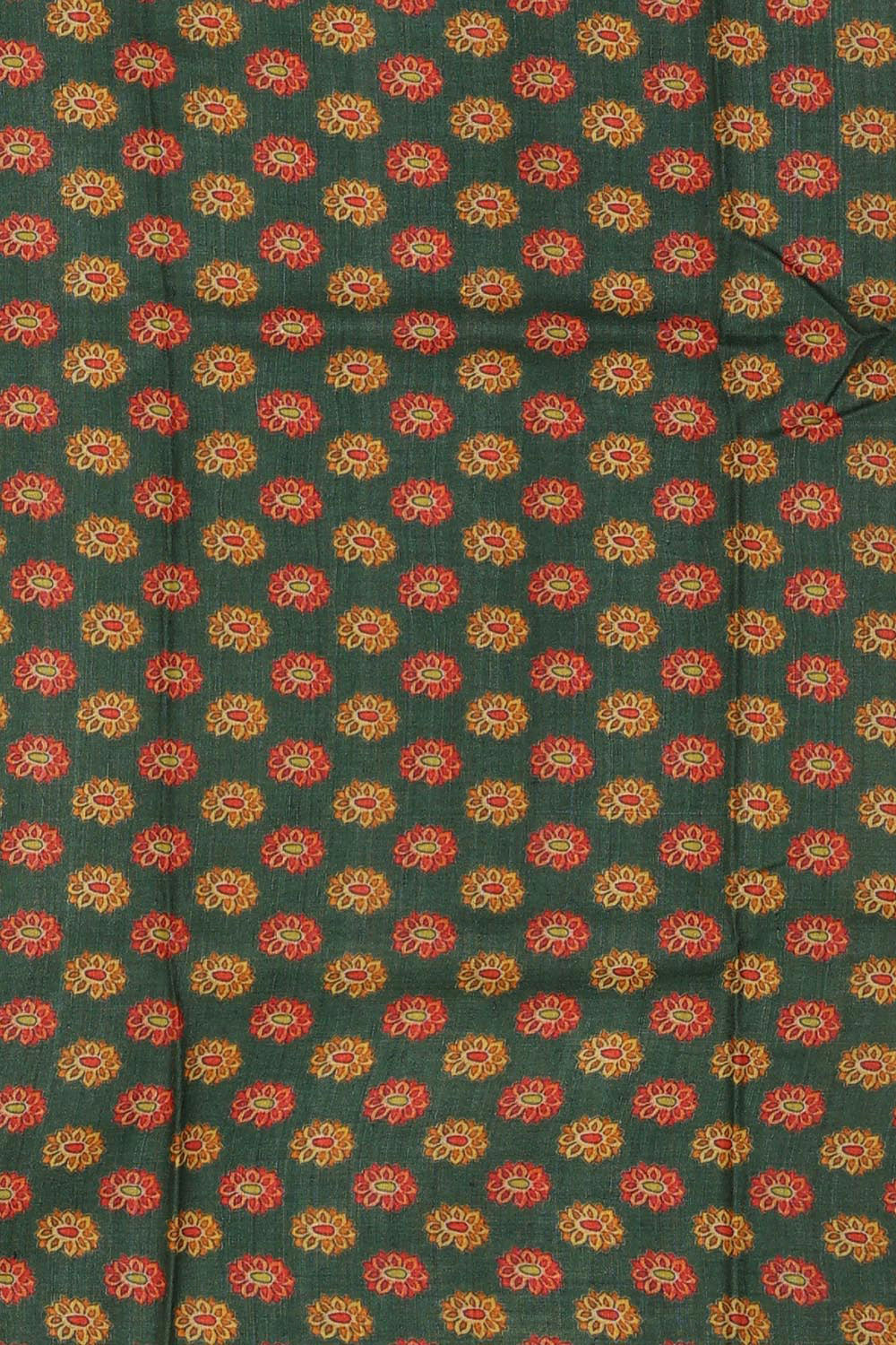 Dark Blue Tussar Silk Saree