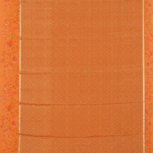 Crepe Orange Saree