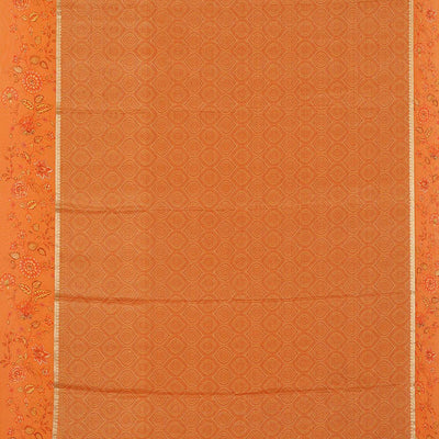 Crepe Orange Saree